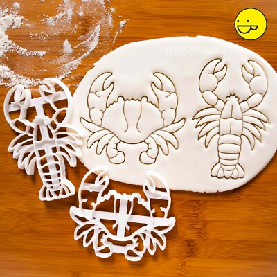 Set Krabben & Hummer Ausstechformen | Maritim Party Strand Krebstier Meer Meer