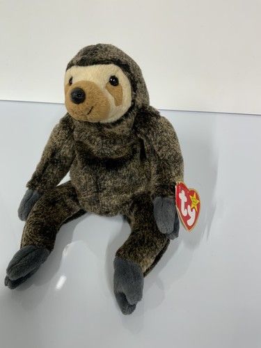 Ty Beanie Babies Slowpoke The Sloth NUEVO con etiqueta 1999 juguete vintage peluche retirado - Imagen 2 de 9