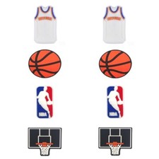 NBA New York Knicks Basketball Team Shoe Charms - 8 Pieces