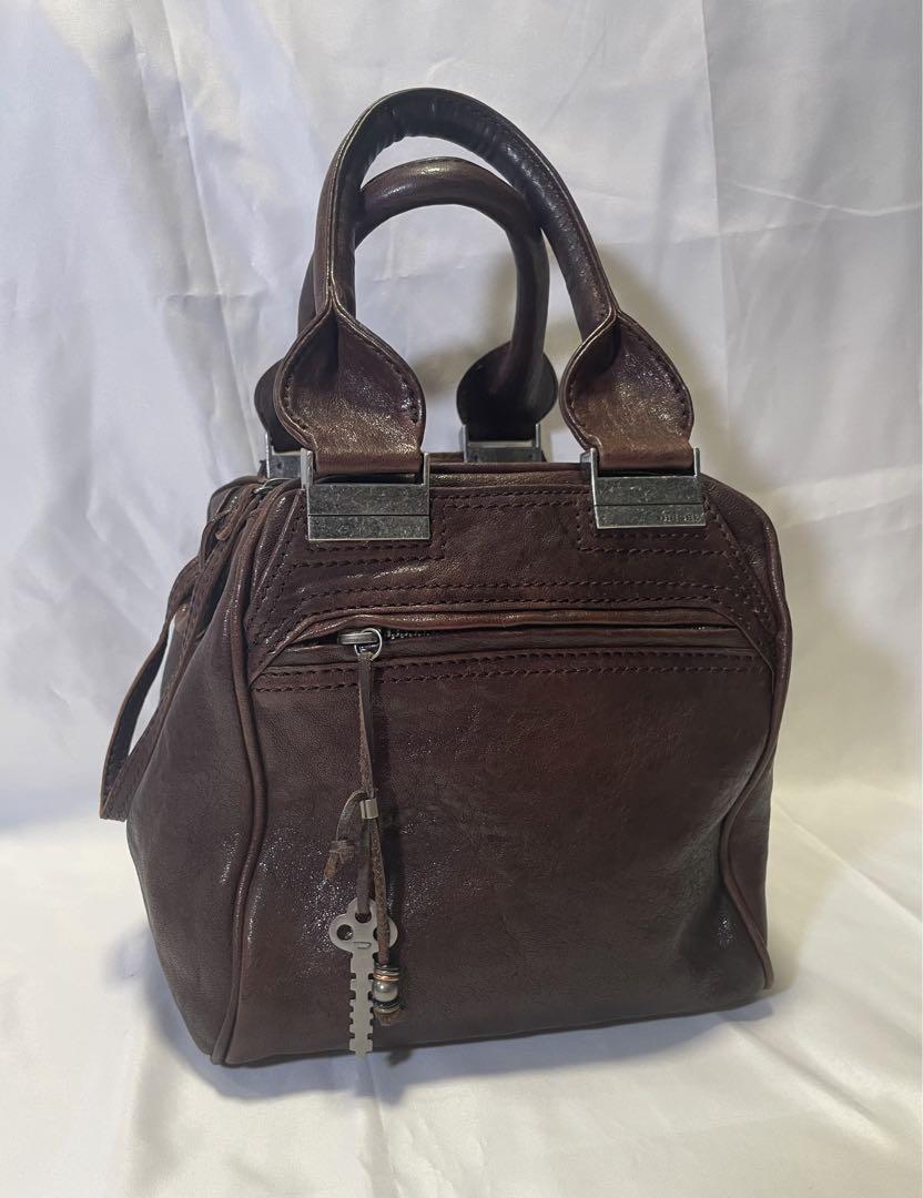 Diesel Archive Leather Bag Brown Mode Y2K Modern Practical Diesel Archive Leather Bag Brown Mode Y2K Modern Practical