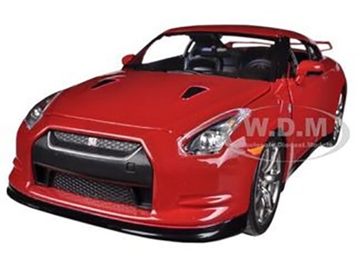 2009 NISSAN GT-R R35 RED 1/24 DIECAST CAR MODEL BY JADA 96811
