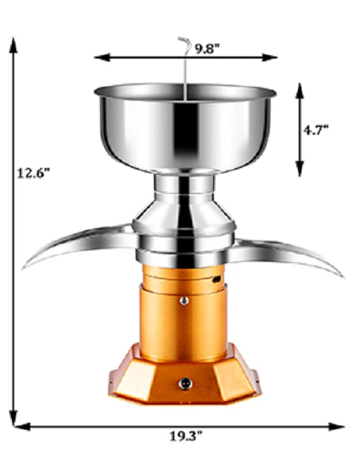 Separador centrífugo eléctrico de crema de leche TECSPACE 100V-240V 25 gal/H y 100L/H Foto 2 de 4