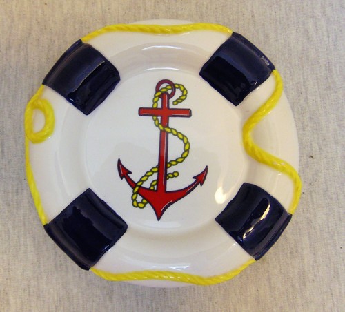 LaMont Bath Set Soap Dish and Dispenser Regatta Anchor Lifebuoy - Picture 5 of 8