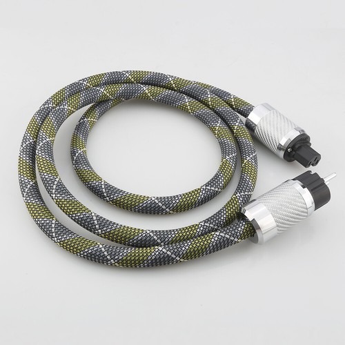 HI-End OCC copper silver plated schuko power cable with carbon fiber connector - Picture 16 of 30