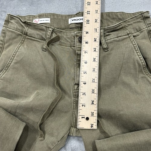 Vigoss Jeans Womens 28 Green Thompson Tomboy Ankle Cargo Stretch Denim Pockets - Picture 4 of 8