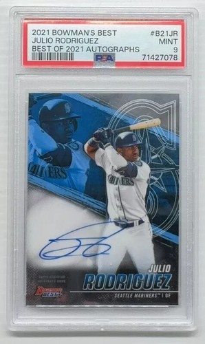 2021 Bowmans Best Julio Rodriguez Best Of 21 Auto #B21JR PSA 9