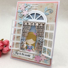 Scrapbooking au pochoir Cadre de fenêtre Matrices de coupe