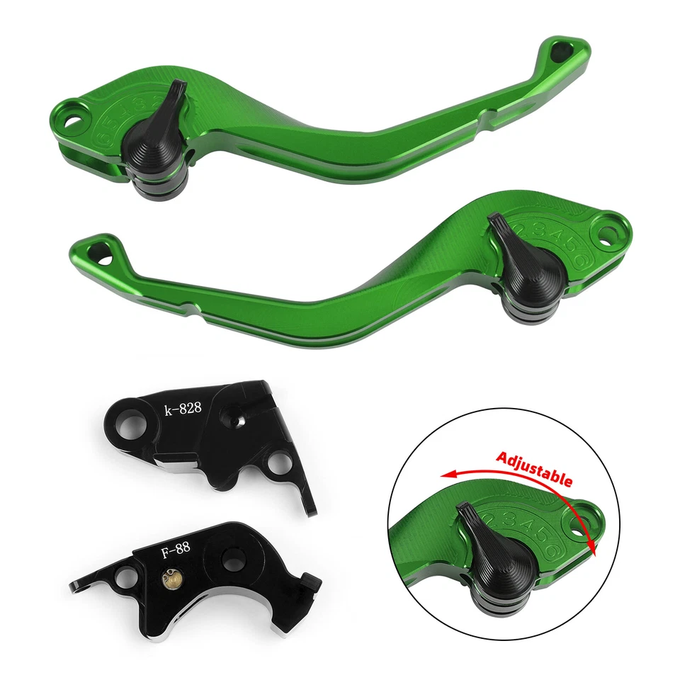 CNC Short Clutch Brake Lever fit for Kawasaki Z750R Z1000 ZX10R ZX6R/636 #3 Foto 4 de 4