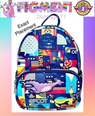 2025 Disney Parks Epcot Characters Loungefly Backpack FIGMENT REMY Rocket Crush