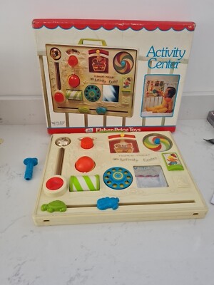 Fisher Price ACTIVITY CENTER Toddlers Babies Cot Toy Vintage