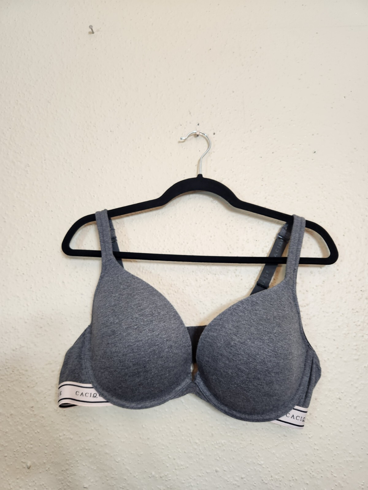 Cacique Women's Gray Solid Adjustable Strap Padde… - image 1