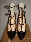 100% AUTH NEW WOMEN LOUBOUTIN SISTOERLESS 150 SHINY BLACK CALF PUMP/HEEL US 11 — photo 5
