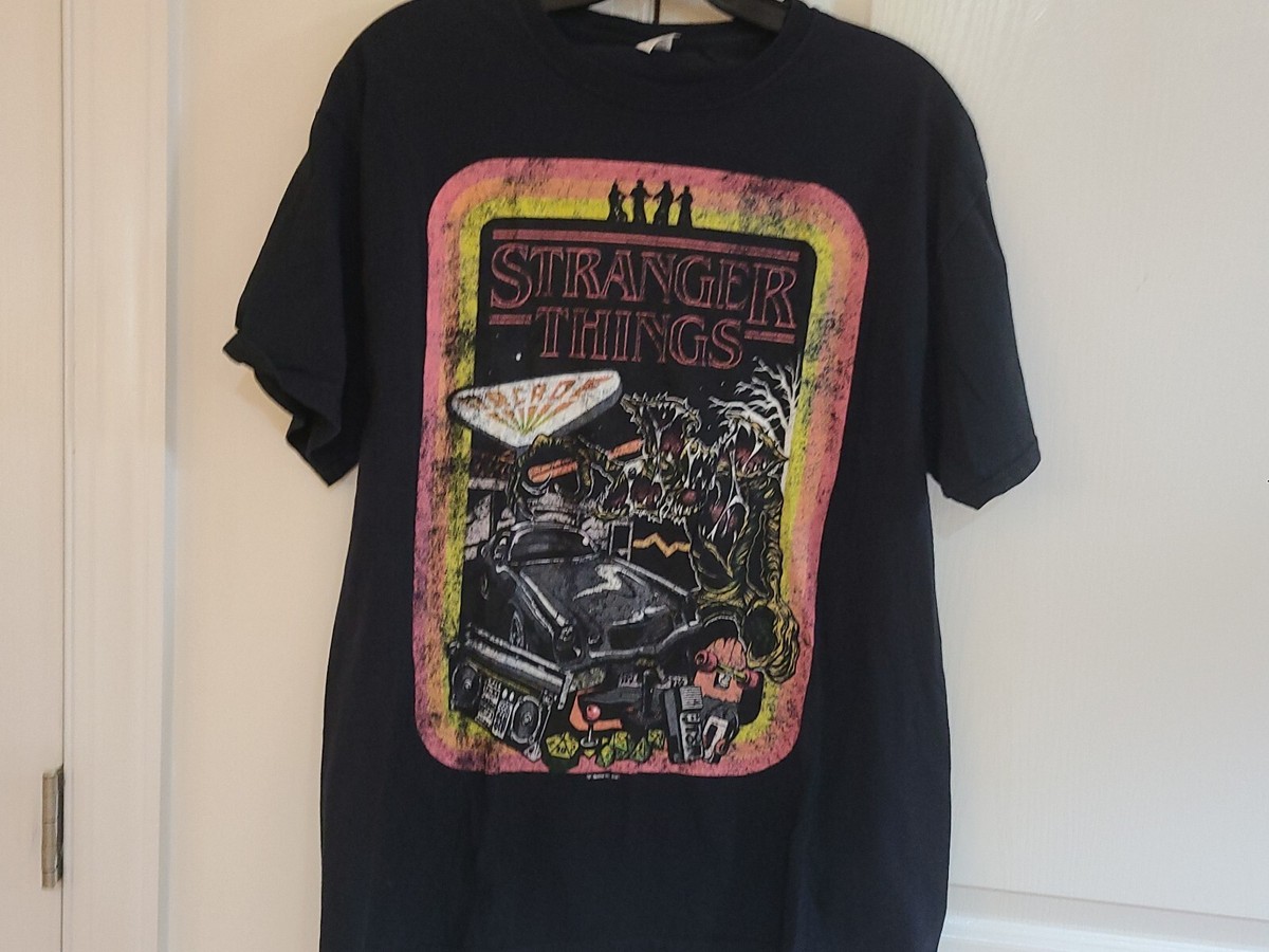 Strangers Things Netflix Promo T Shirt Retro Vintage Poster TV