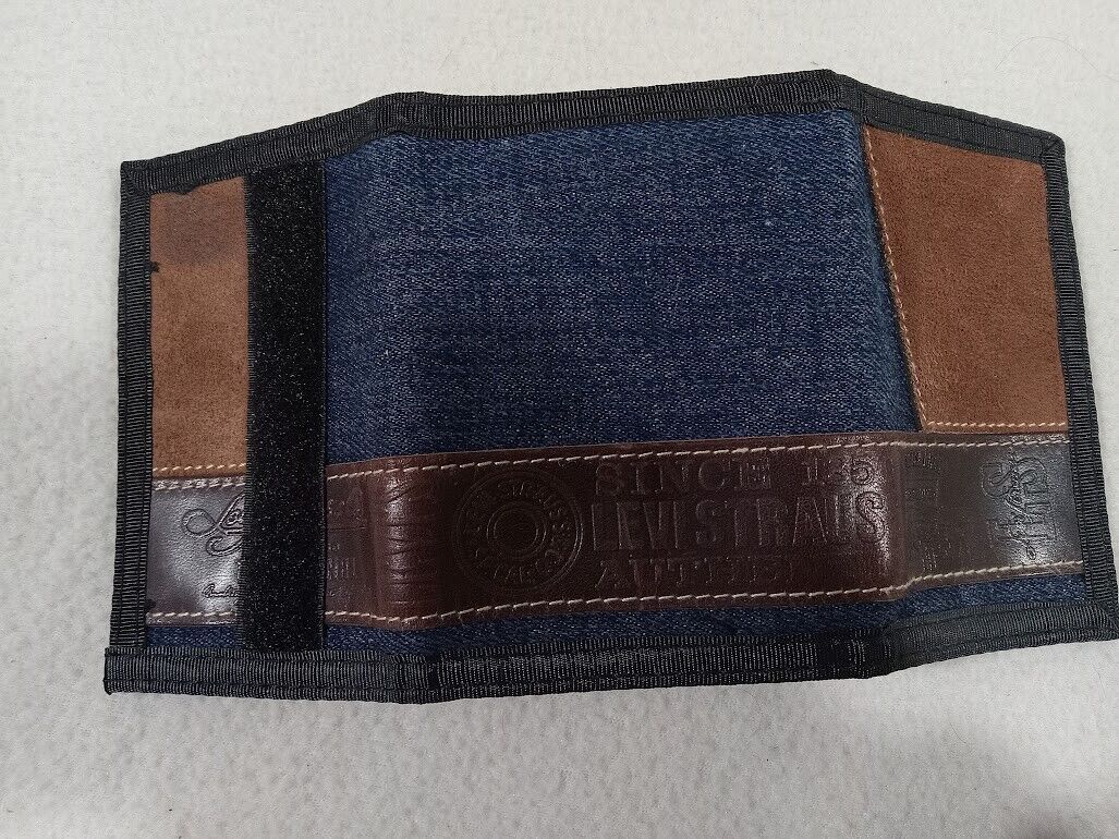 Trifold Levi Strauss Wallet Vintage Unused Leathe… - image 4