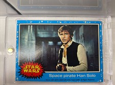 1977 STAR WARS - Series 1 Card #4 (Blue) - SPACE PIRATE HAN SOLO