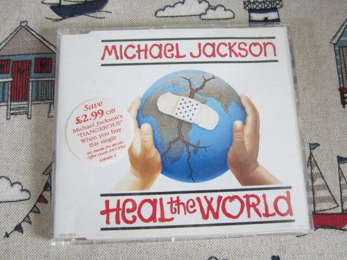 MICHAEL JACKSON HEAL THE WORLD 1992 EPISCHE RECORDS 4 TRACK CD SINGLE