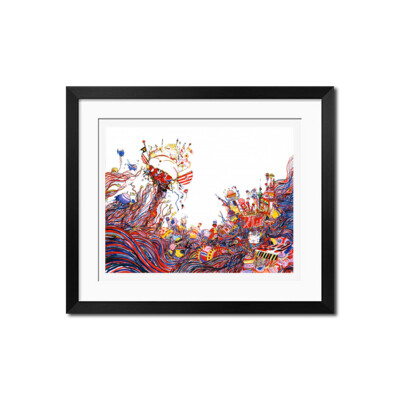 17x22 Print - Yoshitaka Amano + Final Fantasy Pinball
