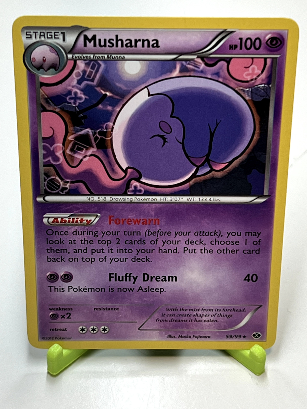 Pokemon Musharna 59/99 Next Destinies Rare NM Condition