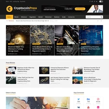 Crypto News Website Design with Free VPS Web Hosting and Installation