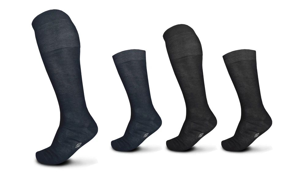 Set CALZE Uomo 6 paia POMPEA Filo di Scozia Assortito Lungo/Corto DD