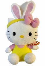 Hello Kitty TY Beanie Babbies Easter Kitty 6” Inch With Tags Plush 