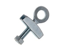 Chain Tensioner Adjuster BMX Fixed Gear Single Speed Bike Track Bicycle, Chrome.