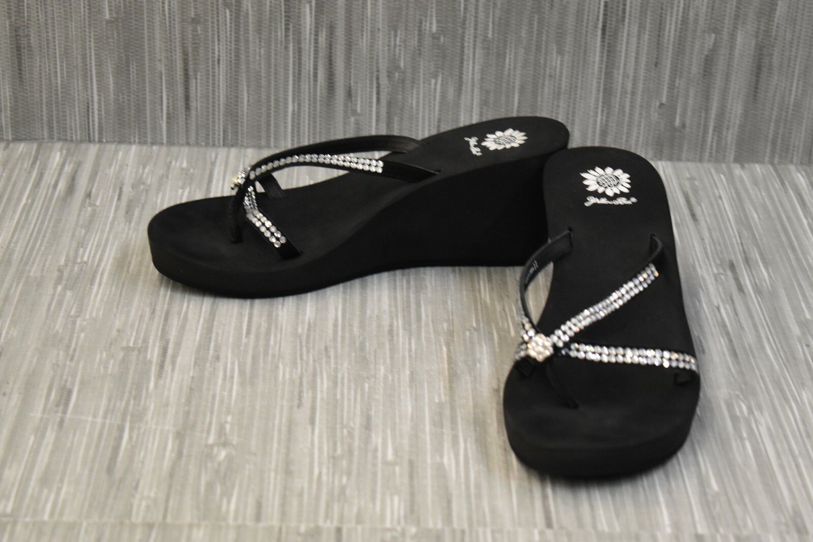 yellow box gateway wedge sandal