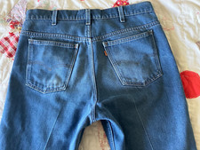 Vintage Levi s Orange Tab SF 207 Early 80's Bootcut Flare Jeans Size 34X29