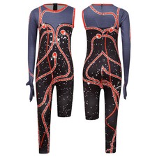 Girls Jumpsuit Rock Unitard Masquerade Bodysuit Party Leotard Gymnastic Ball