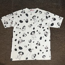 Vintage 90s 101 Dalmatians Disney Dog T-Shirt Large All Over Graphic Print