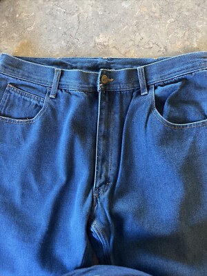 Key Performance Comfort Men s Denim Jeans Relaxed Fit 5 Pocket 42/30