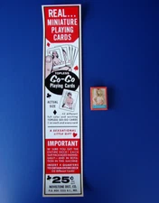 Vending machine 1967 GO-GO GIRLS Mini 2" Pinup Risque Sexy Women Playing Cards