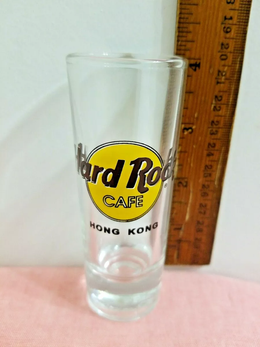 Hard Rock Cafe Collectors Shot Glass Classic Logo Very Rare Hong Kong