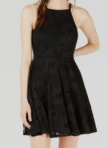 halter neck flare dress