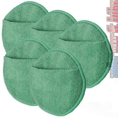 5 x Sonax microfibre care pad microfibre polishing pad for even application