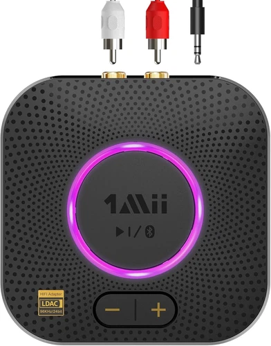 1Mii B06S+ Bluetooth 5.2 Receiver, HiFi Bluetooth Audio Adapter w/LDAC, aptx HD