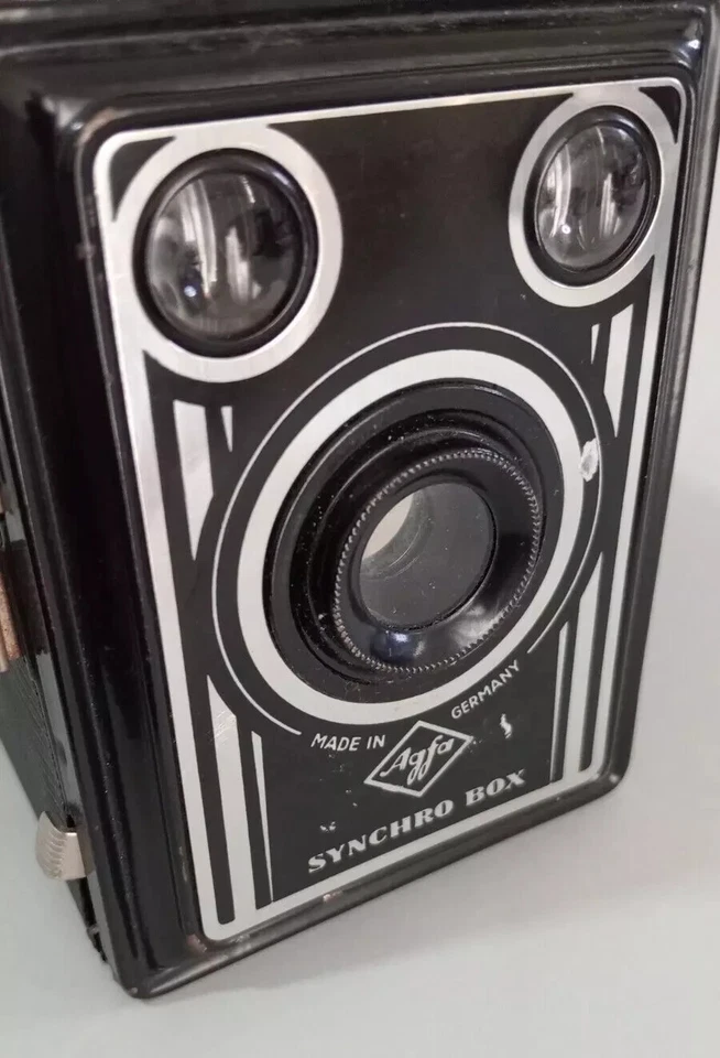 CÁMARA FOTOGRÁFICA VINTAGE AGFA SYNCHRO BOX 6x9 120 rollos - excelente caja agfa Foto 2 de 4