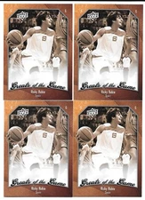 RICKY RUBIO ROOKIE 4 CARD LOT 2009-10 UPPER DECK GREATS OF THE GAME 44 TWOLVES