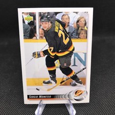1992 Upper Deck Vancouver Canucks Hockey Card #85 Sergio Momesso