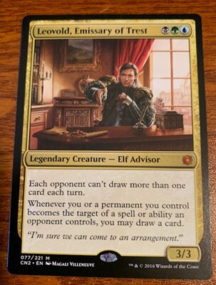2016 MTG Conspiracy Take the Crown #77/221 Leovold, Emissary of Trest Used
