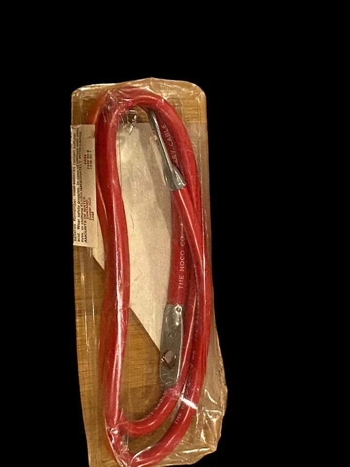 Cable de arranque Switch a calibre 4 40 pulgadas nuevo stock antiguo hecho en EE. UU. Foto 2 de 4