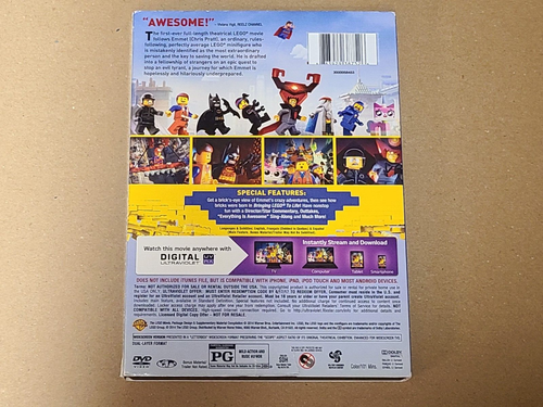 The Lego Movie DVD 2 Disc Special Edition Digital Ultraviolet - Picture 2 of 5