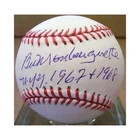 Bill Monbouquette NYY 1967 + 1968 Signed Baseball - PSA DNA