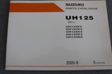 Suzuki Roller UH 125 Ersatzteilekatalog "Sep. 2005" Parts Catalogue - Englisch