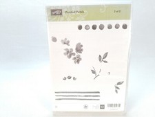 STAMPIN UP RUBBER STAMPS SET USED PAINTED PETALS 138822