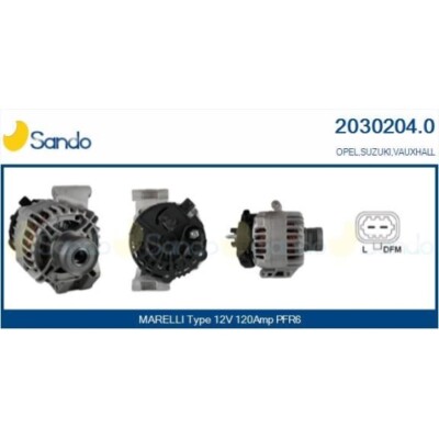 Generator Sando 2030204.0 für Opel