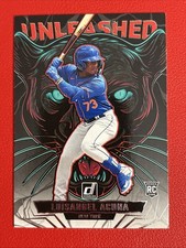 2025 Donruss Baseball #2 Luisangel Acuna Unleashed Insert NY METS Rookie
