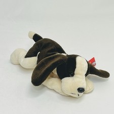 Russ Basset Hound Puppy Dog Plush Biscuits Brown Cream 9  Stuffed Vintage