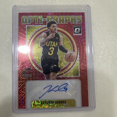 KEYONTE GEORGE 2024-25 DONRUSS OPTIC OPTI-GRAPHS CHOICE JAZZ AUTO Q4427