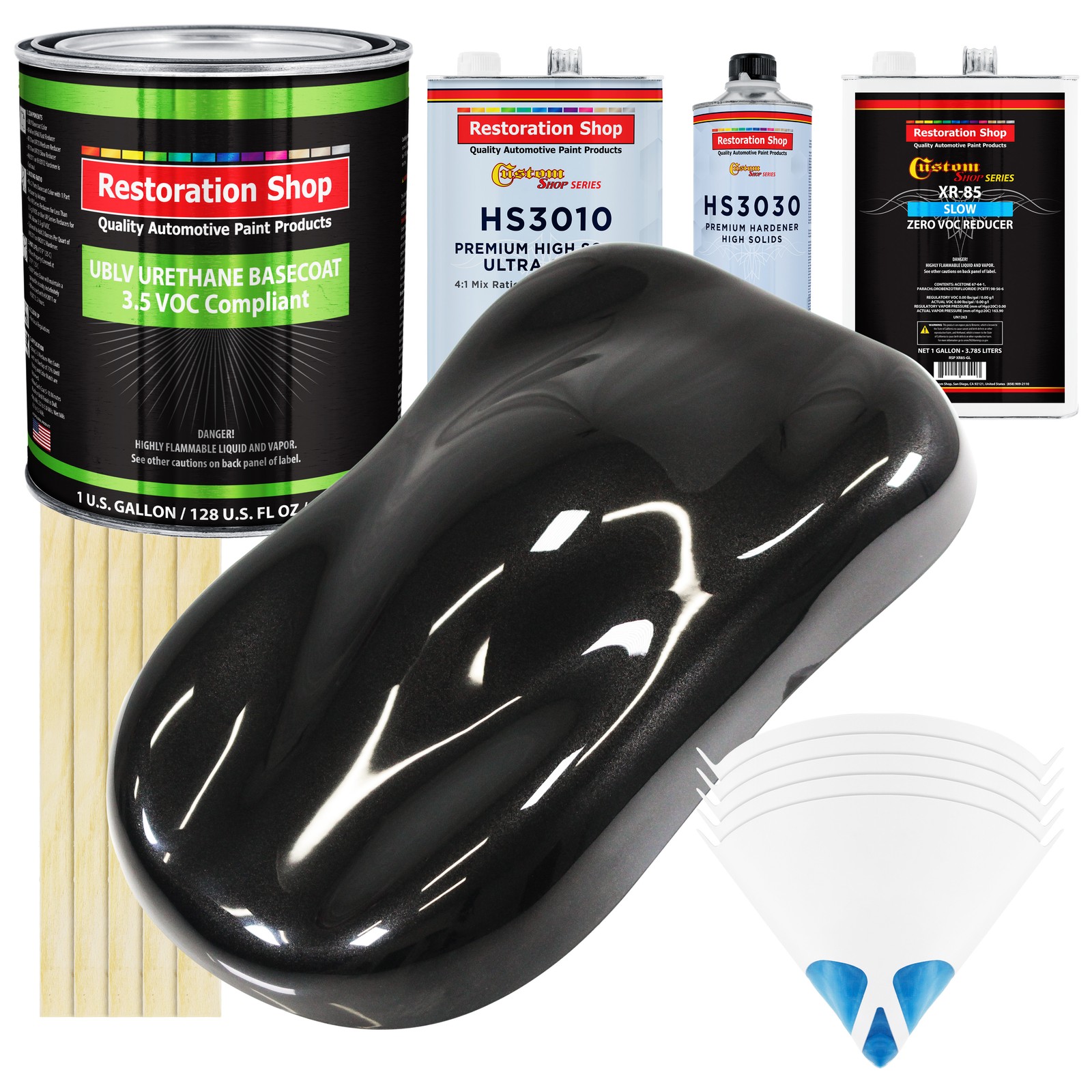 Black Diamond Firemist Low VOC Slow Prem Gallon Urethane Basecoat Clearcoat Kit